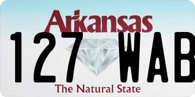 AR license plate 127WAB