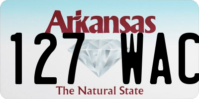 AR license plate 127WAC