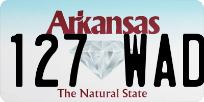 AR license plate 127WAD