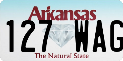 AR license plate 127WAG