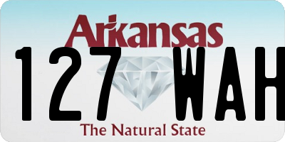AR license plate 127WAH