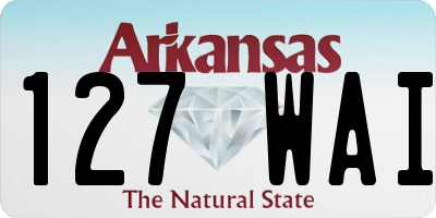 AR license plate 127WAI