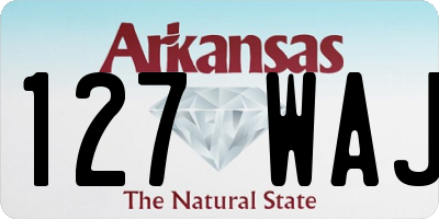 AR license plate 127WAJ