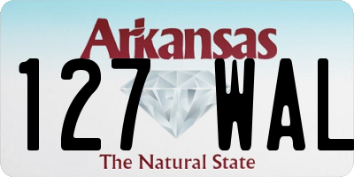 AR license plate 127WAL