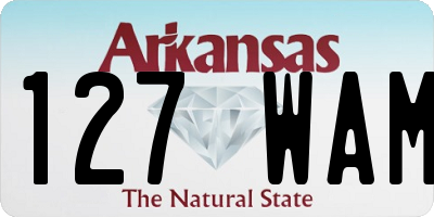 AR license plate 127WAM