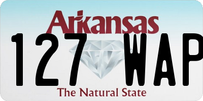 AR license plate 127WAP