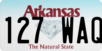 AR license plate 127WAQ