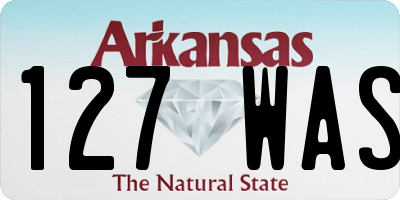 AR license plate 127WAS