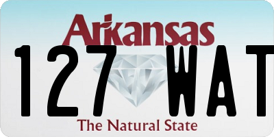 AR license plate 127WAT