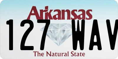 AR license plate 127WAV