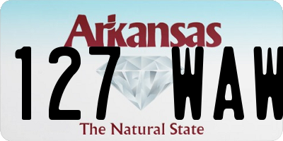 AR license plate 127WAW