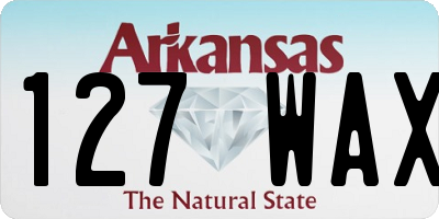 AR license plate 127WAX