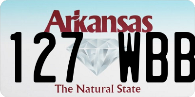 AR license plate 127WBB