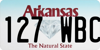 AR license plate 127WBC