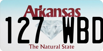 AR license plate 127WBD