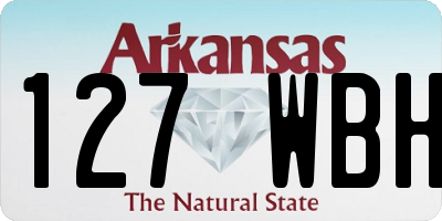 AR license plate 127WBH