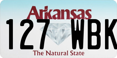 AR license plate 127WBK