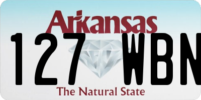AR license plate 127WBN
