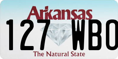AR license plate 127WBO