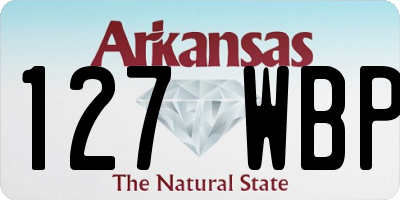 AR license plate 127WBP