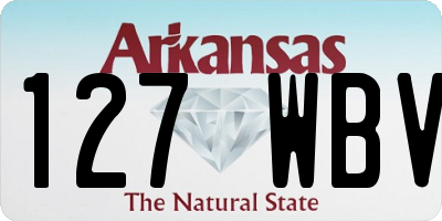 AR license plate 127WBV