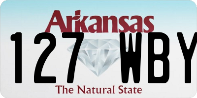 AR license plate 127WBY