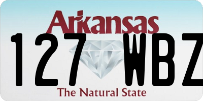 AR license plate 127WBZ