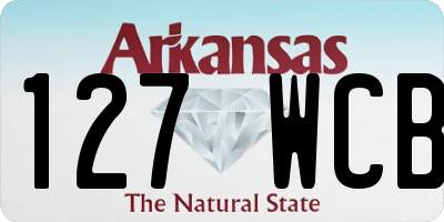 AR license plate 127WCB