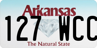 AR license plate 127WCC
