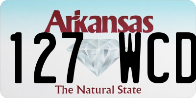 AR license plate 127WCD
