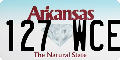 AR license plate 127WCE