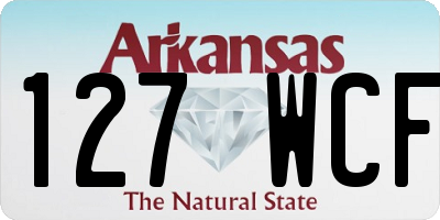 AR license plate 127WCF