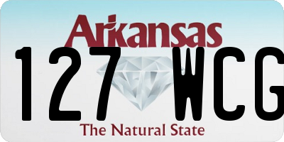 AR license plate 127WCG