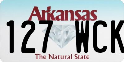AR license plate 127WCK