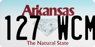 AR license plate 127WCM