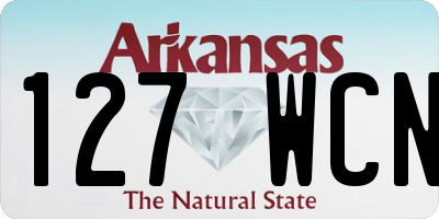 AR license plate 127WCN