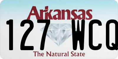 AR license plate 127WCQ
