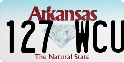AR license plate 127WCU