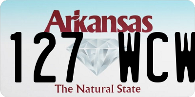 AR license plate 127WCW