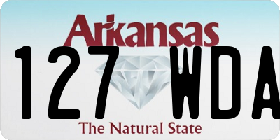 AR license plate 127WDA