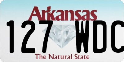 AR license plate 127WDC