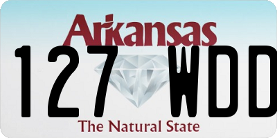AR license plate 127WDD