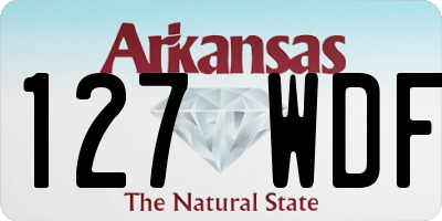 AR license plate 127WDF