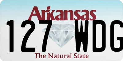AR license plate 127WDG