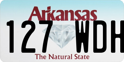 AR license plate 127WDH