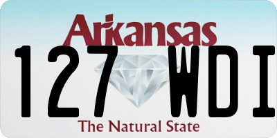 AR license plate 127WDI