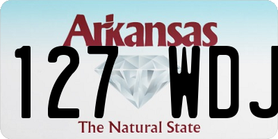 AR license plate 127WDJ