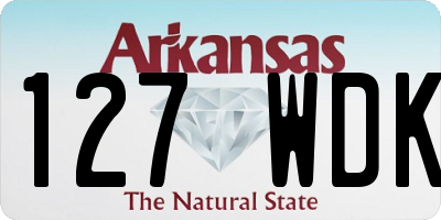 AR license plate 127WDK