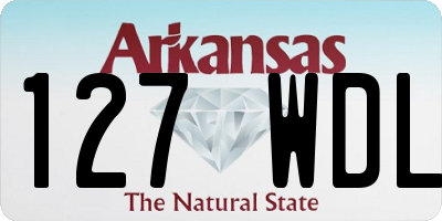 AR license plate 127WDL