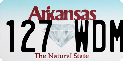 AR license plate 127WDM